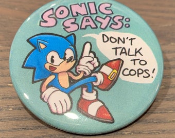 Sonic Says - 2.25" Button