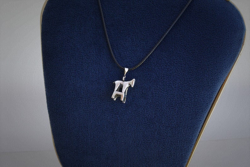 925 silver horse pendant image 1