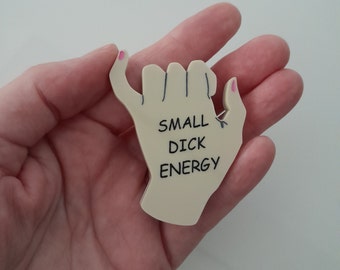 Small *#-k Energy - Handmade Acrylic Brooch