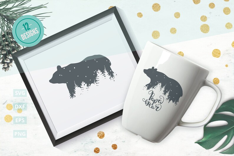 Download Bear Family Bundle SVG Cut Files mama bear papa bear ...