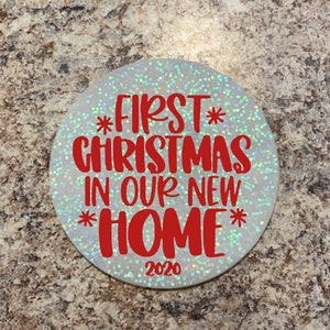 First Christmas in our new Home 2022 Resin Christmas Ornaments, Christmas Ornaments, Christmas Decor, Stocking Stuffer, Personalized