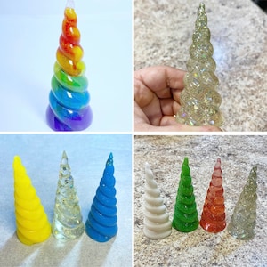 Unicorn Horn Ring Holder, Jewelry Holder, Ring Cone, Ring Display, Rung Tree, Wedding Ring Cone, Unicorn Decor, Unicorn Gifts, Paper Weigh