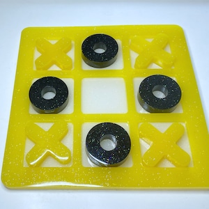 Aanpasbaar hars Tic Tac Toe-spel: salontafeldecor