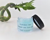 HYDRATION GEL - Face Moisturizing - Light multiple use face Gel - Hydration Mask - For Her Him Kids -Vegan -Organic -Oily skin - Acne cream