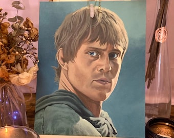 Orignal Art "Ser Duncan the Tall" from HBO's A Knight of the Seven Kingdoms - Acrylic Portrait Study of Peter Claffey