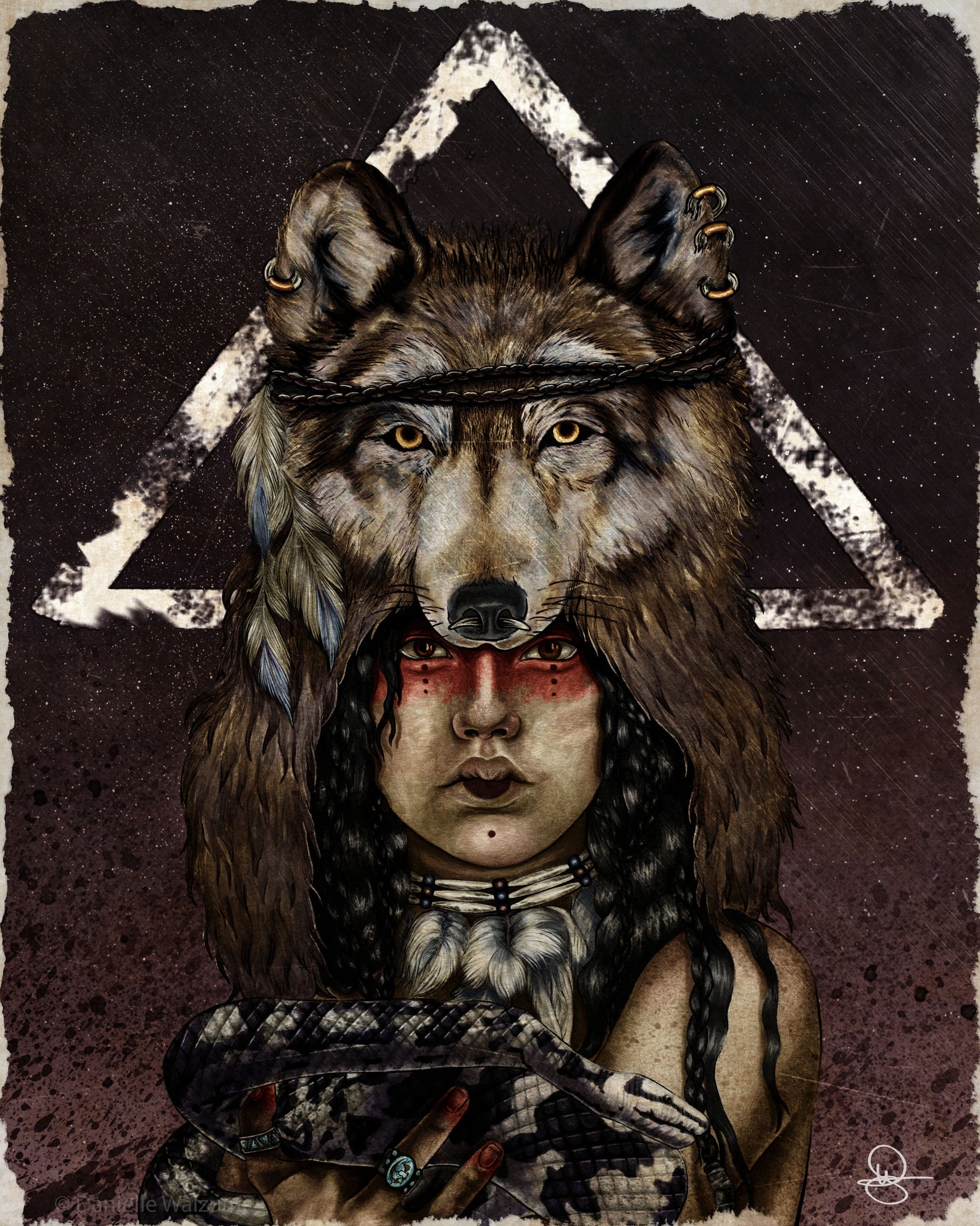 SheWolf Art Print Etsy