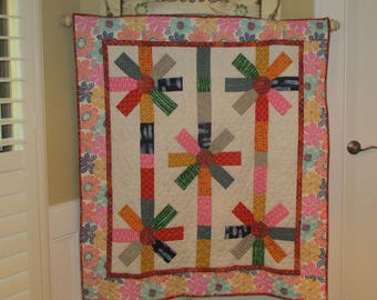 Petals on a String Quilt Kit