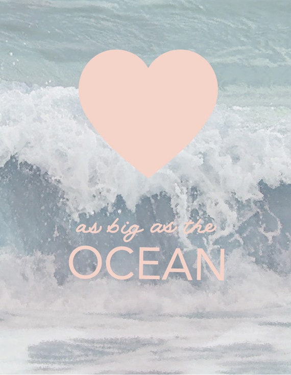 希少 De'Fine – So Amazing / Oceans Of Love Ocean Love Art Print | Love as Big as the Ocean - Etsy