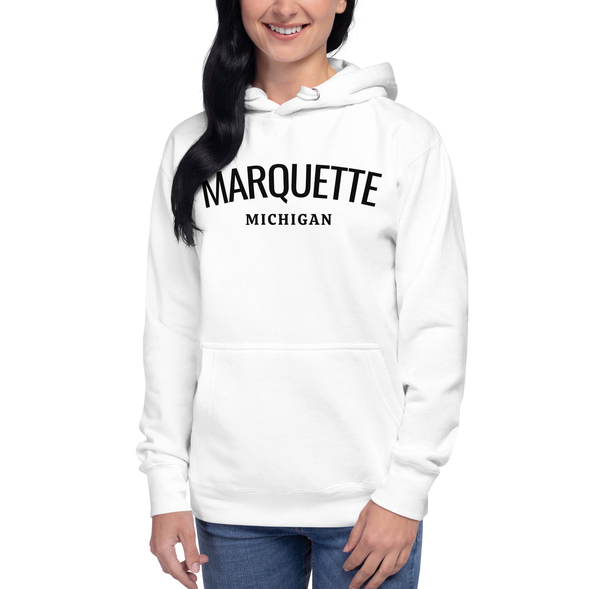 Marquette Michigan Custom Hoodie Marquette MI Travel - Etsy