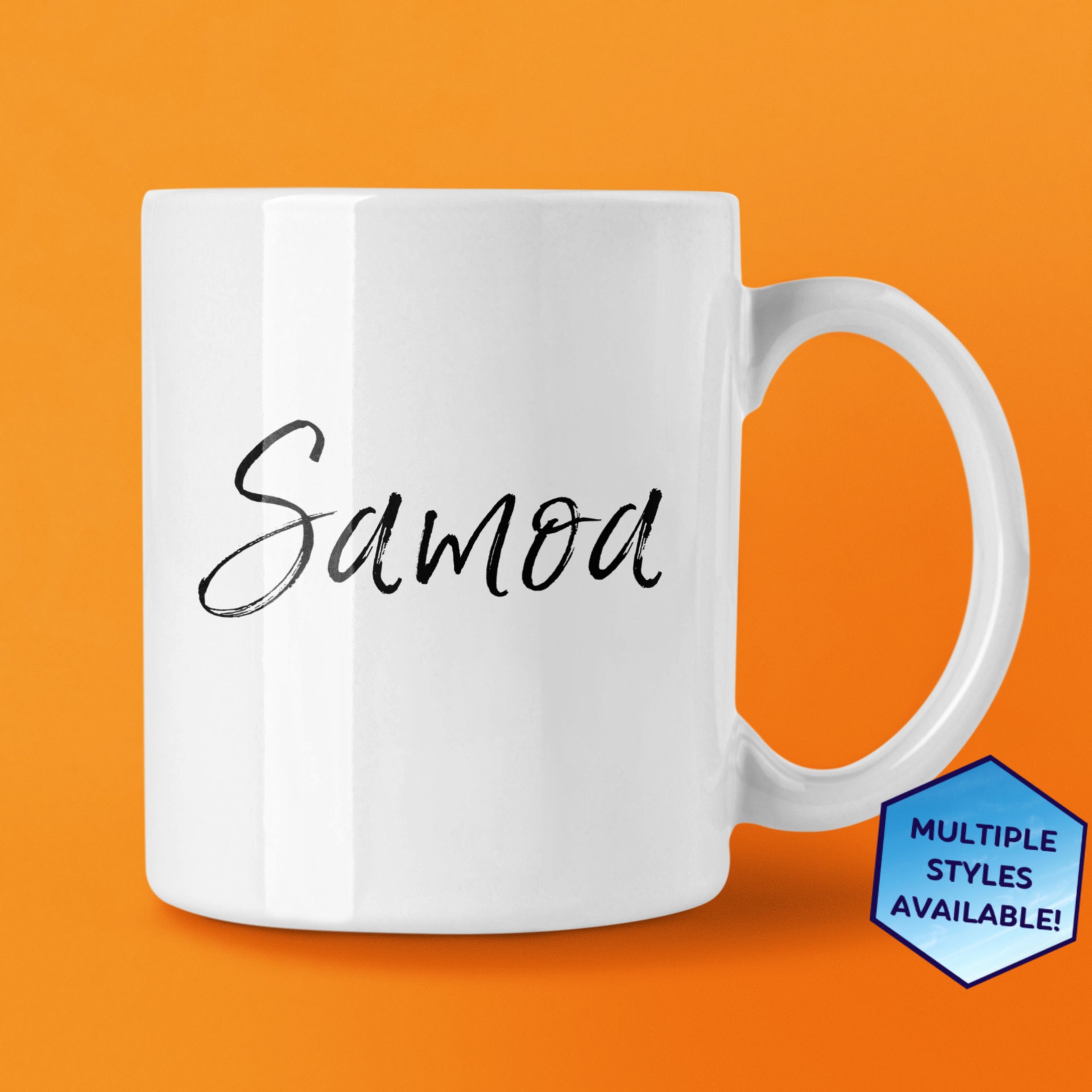 Samoa Custom Coffee Mug | Personalized Samoa Oceania Souvenir | Vacation Travel Gifts | Choose from White, Black, Two-Tone
