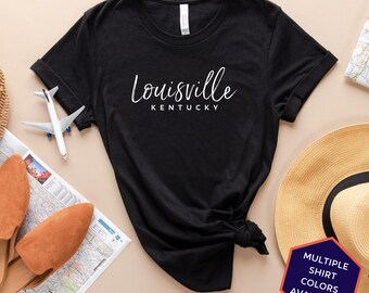 Louisville Kentucky Custom T-Shirt | Louisville KY Travel Tee Shirt | Kentucky Vacation Souvenir Tshirt | Personalized Gifts