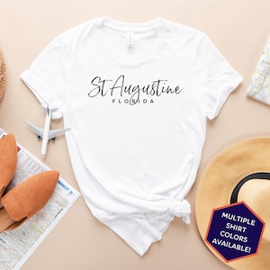 St Augustine Florida Custom T-Shirt | St Augustine FL Travel Tee Shirt | Florida Vacation Souvenir Tshirt | Personalized Gifts