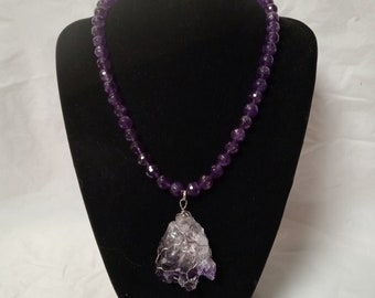 Super Moon charged Amethyst phantom necklace.