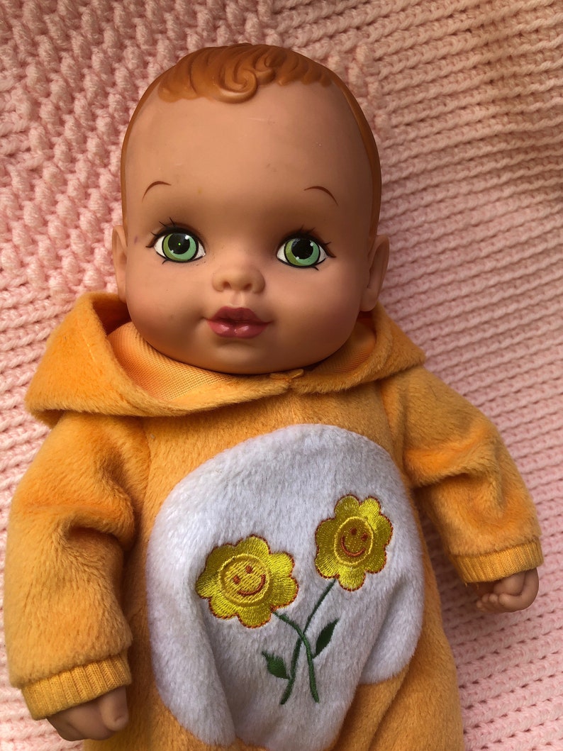 1990 Lauer Doll Water Babies Care Bears Friend Flower Orange Etsy
