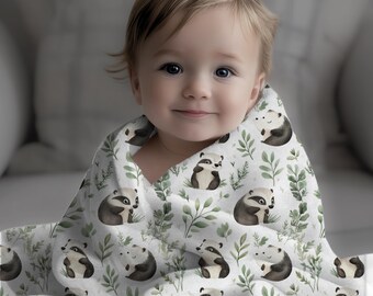 Cute Honey Badger Design Velveteen Microfiber Soft Blanket - Soft Throw, Cozy Bedspread, Fuzzy Cover, Warm Wrap, Comfortable