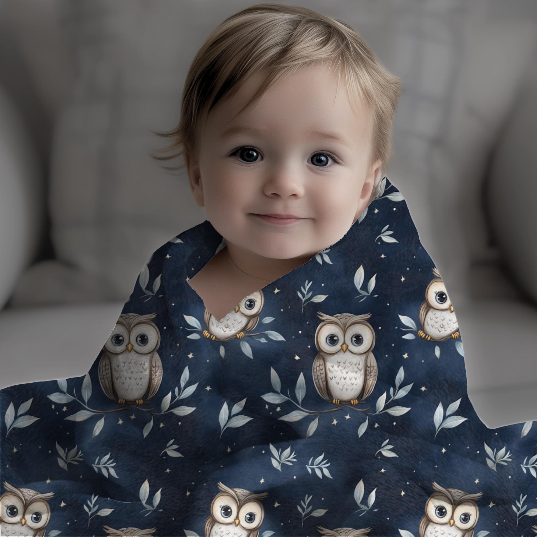 Cute Owl Nursery Theme, Adorable Owl Theme, Baby Blanket, Kids' Blanket, Nursery Decor, Baby Sho