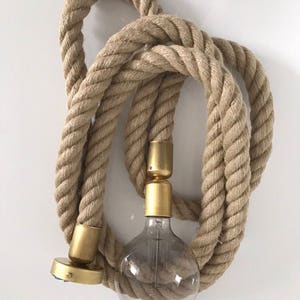 Hanglamp van 30 mm touw