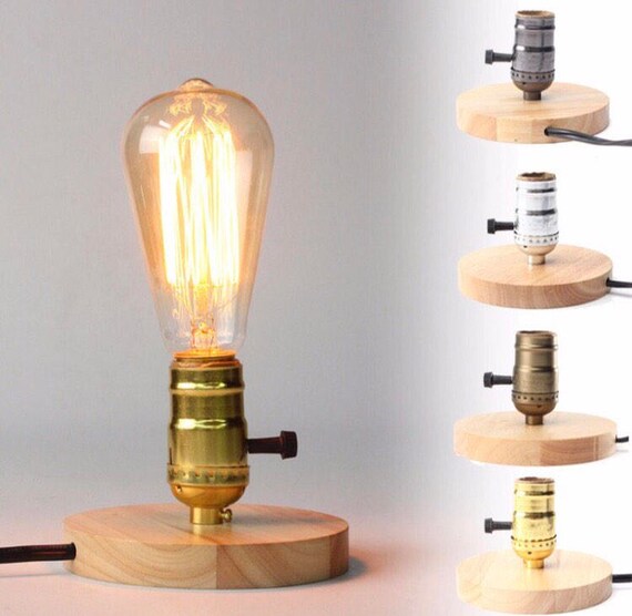 Rustic wood lamps discount
