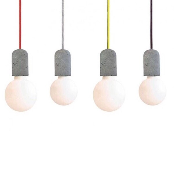 concrete industrial lamp