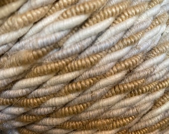 Câble textile tressé lin/coton/jute