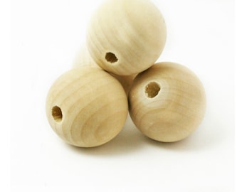 Wooden balls for lamps