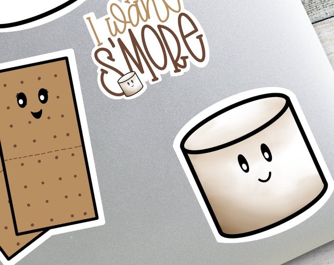 SMORES Stickers - set of 4