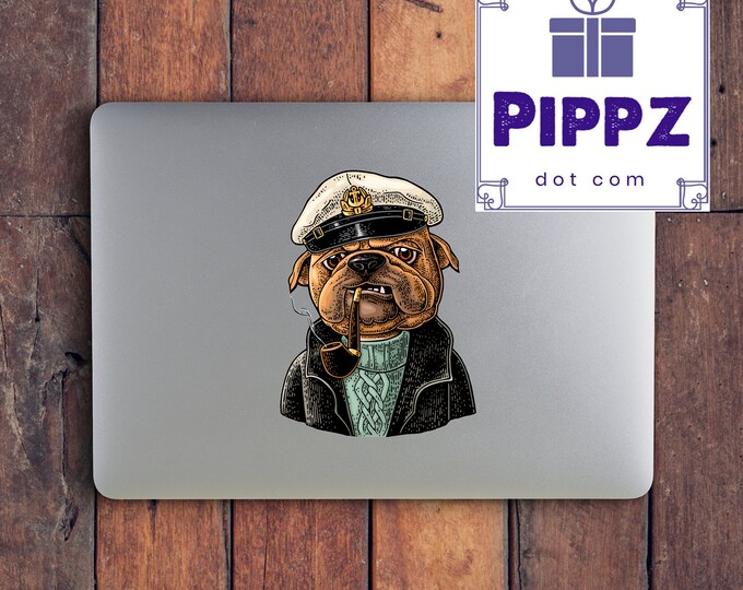 Salty old Bulldog Sailor Sticker