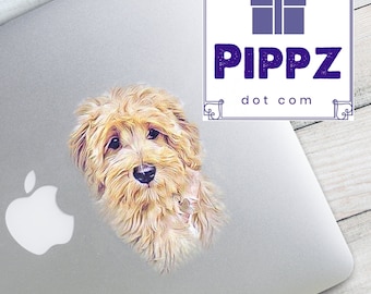 Goldendoodle Sticker - 5 inches tall - boy or girl your choice