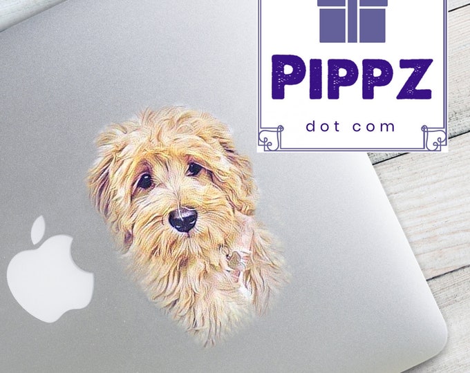 Goldendoodle Sticker - 5 inches tall - boy or girl your choice