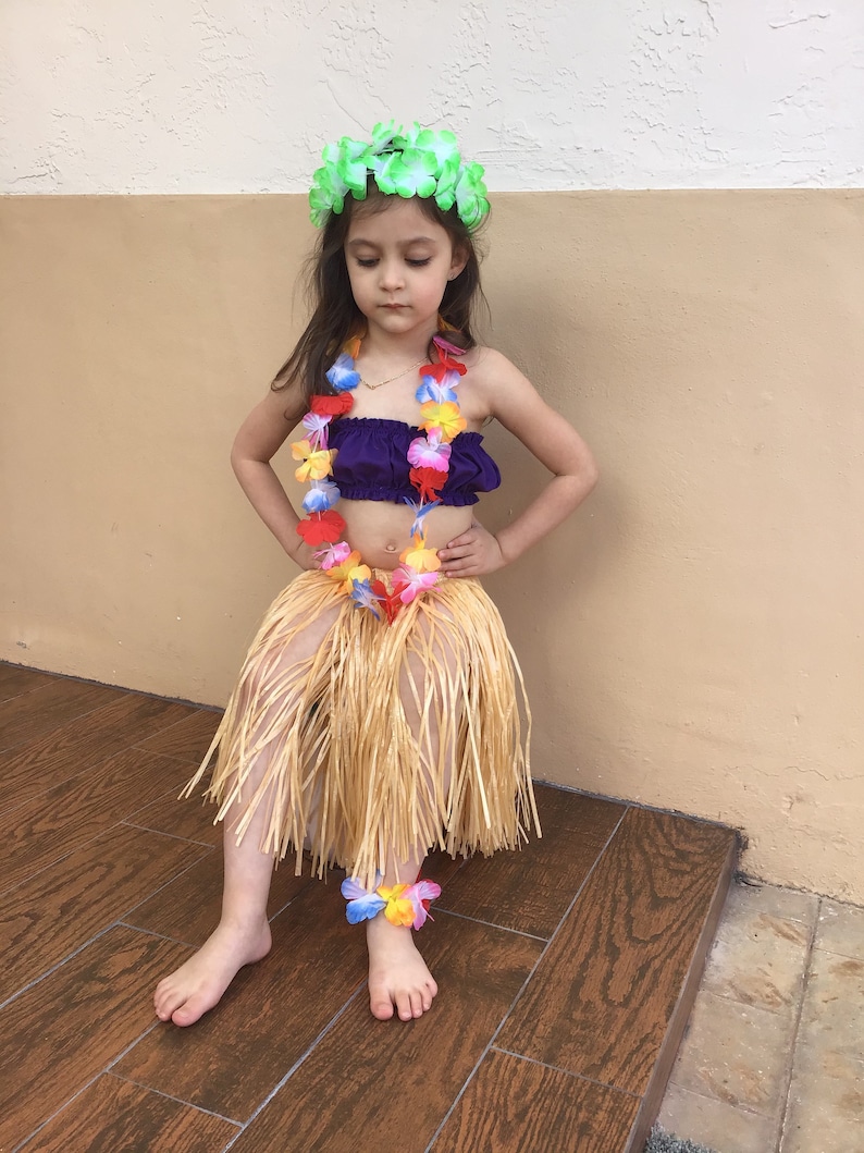 4 PIECES . Hawaiian Hula Girl Costume Hawaiian Baby Clothes | Etsy