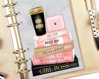 Girl Boss Planner Dashboard | A5 A6, Happy Planner Inserts
