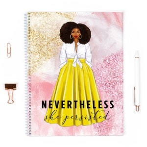 African American Spiral Notebook|Notebook|African American Notebook|Afro Notebook
