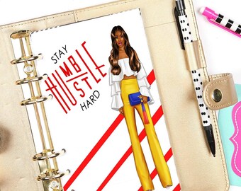 African American Planner Dashboard | Laminated, A5 A6 Personal Size