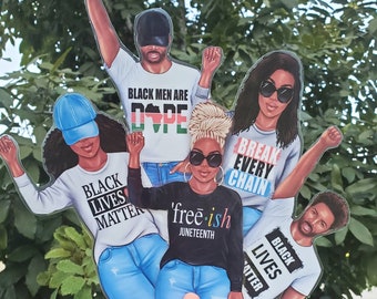 Black Girl Magic Bookmark Set | Laminated Cardstock