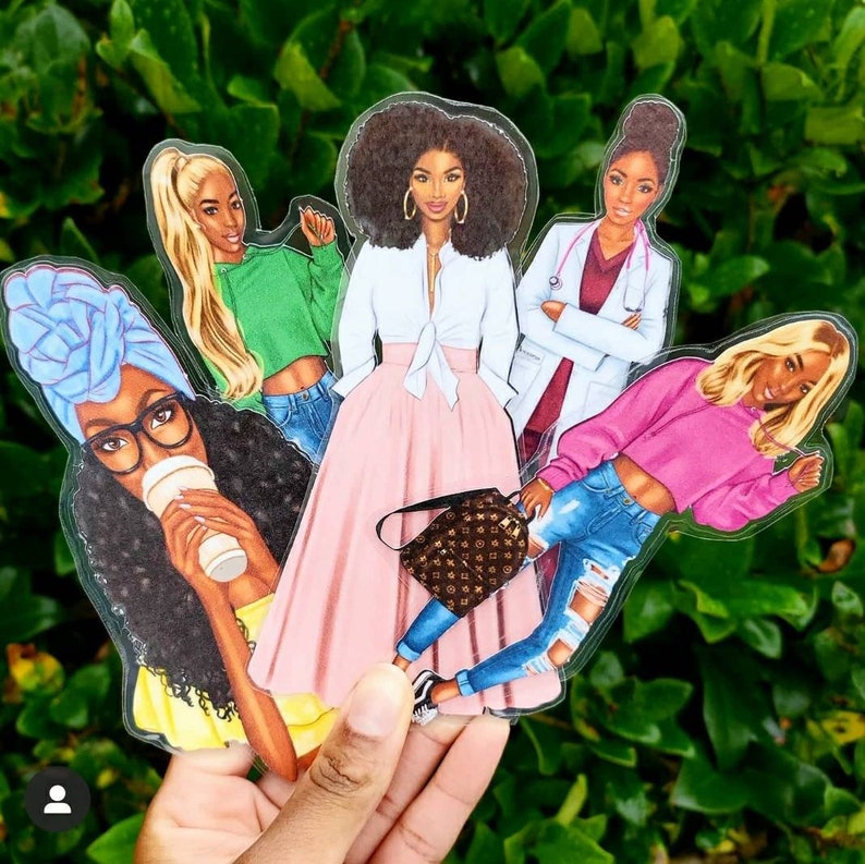 African American Bookmark Set Black Girl BookmarksBlack Girl image 1