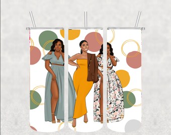 Girls Trip Stainless Steel Tumbler | African American Art