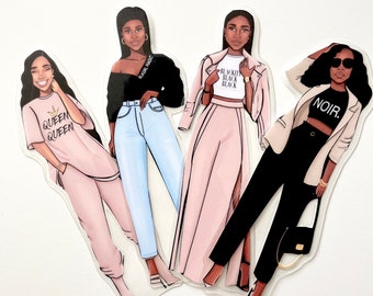 Black Girl Magic Bookmark Set | Laminated Book Accessories