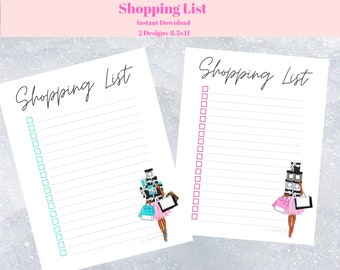 Shopping List|Grocery List|Printable Grocery List|Checklist