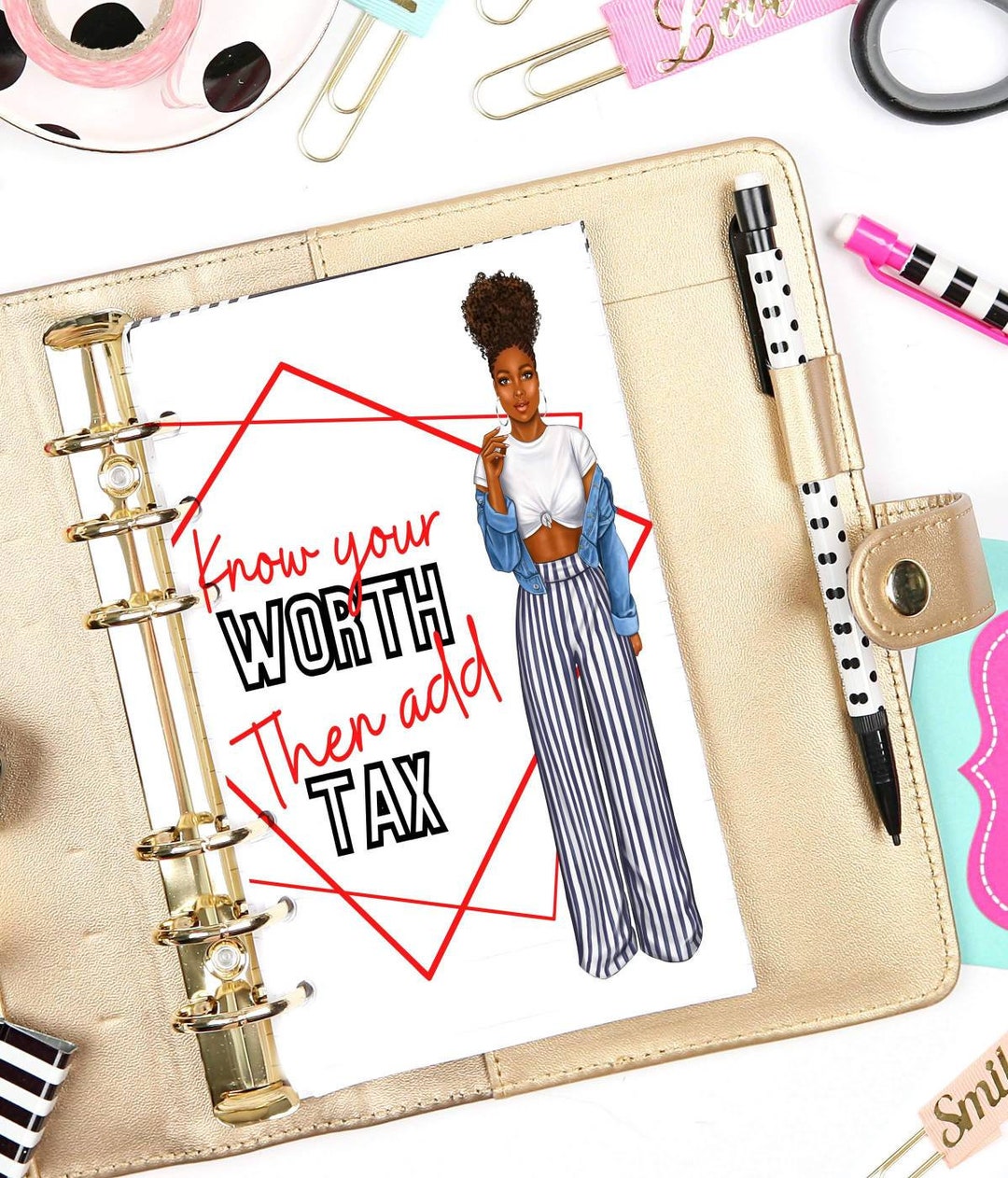 African American Planner Dashboard A5a6personal Planner - Etsy