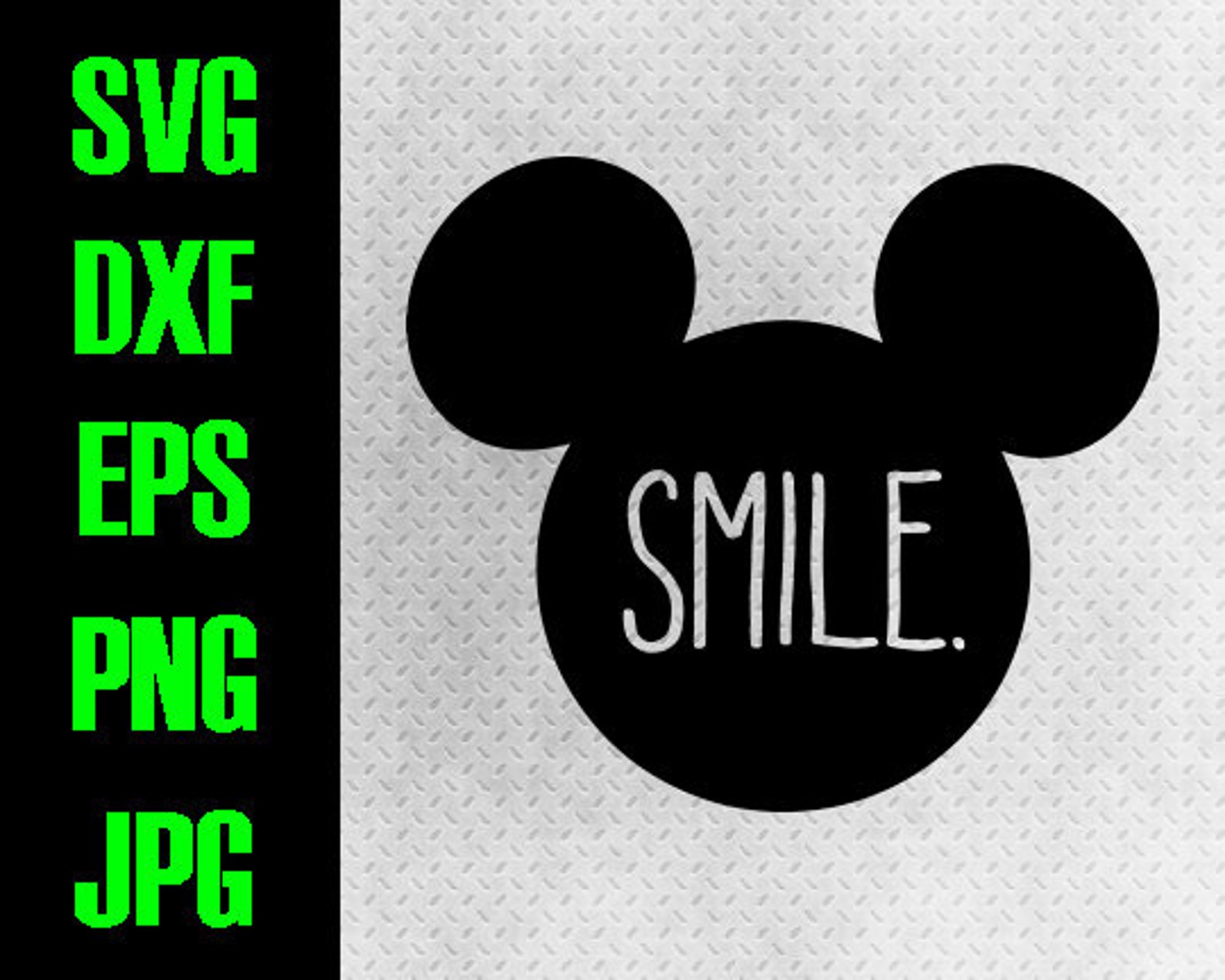 Disney Mickey Head Svg Dxf Eps Png Jpg Cutting Files | Etsy