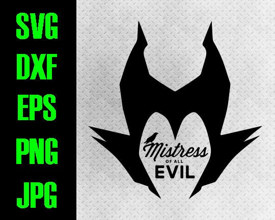 Download Maleficent svg dxf eps png jpg cutting files cricut | Etsy
