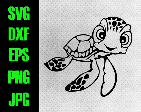 Download Finding Nemo Squirt svg dxf eps png jpg cutting files | Etsy