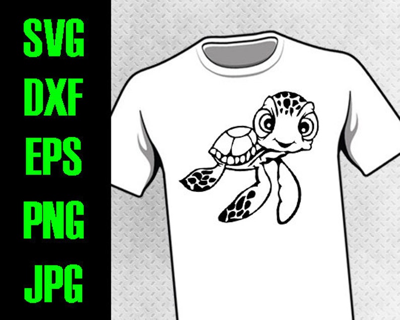 Download Finding Nemo Squirt svg dxf eps png jpg cutting files | Etsy