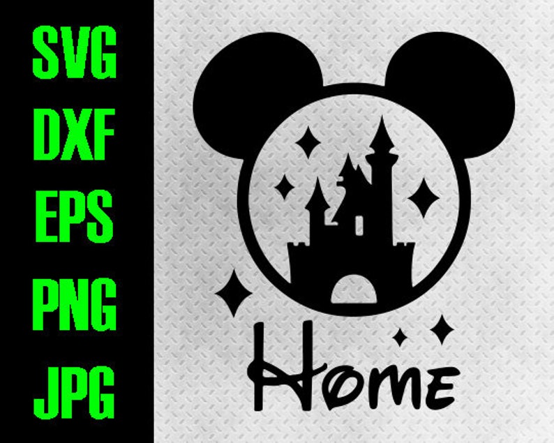 Download Disney Castle Home svg dxf eps png jpg cutting files | Etsy