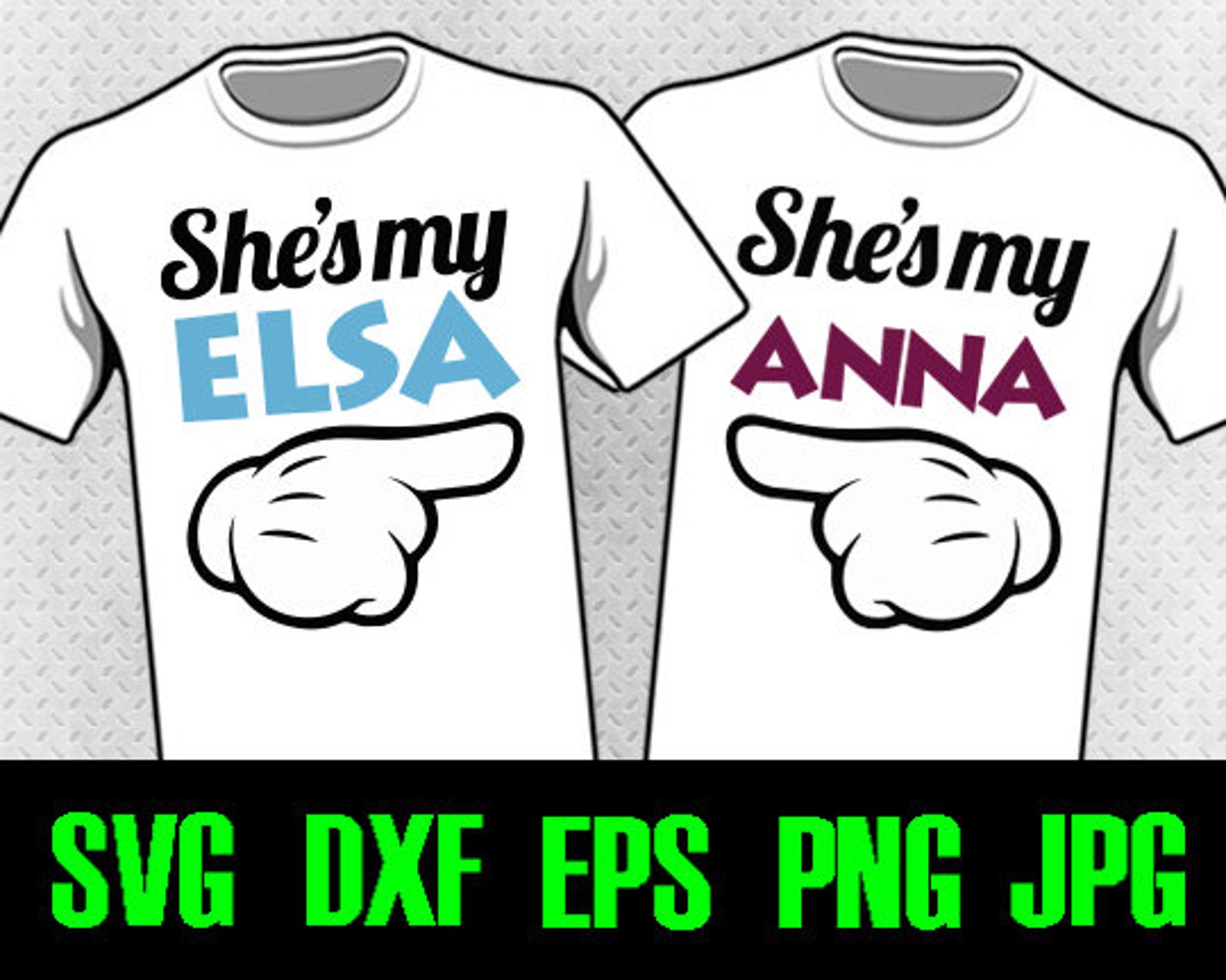 Download Frozen Anna Elsa svg dxf eps png jpg cutting files | Etsy