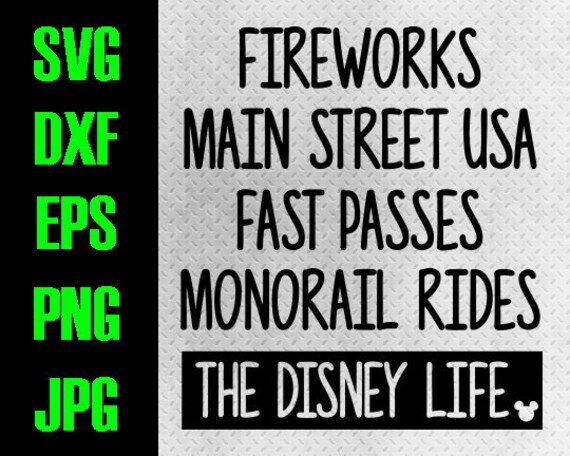Download Disney Life Svg Dxf Eps Png Jpg Cutting Files Cricut Etsy