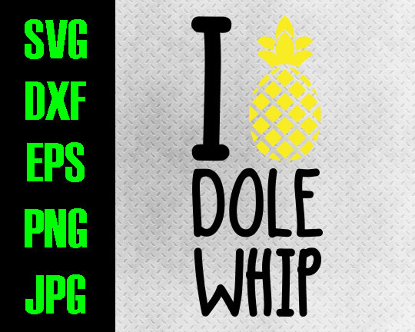 Dole Whip Svg Dxf Eps Png Jpg Cutting Files Cricut - Etsy