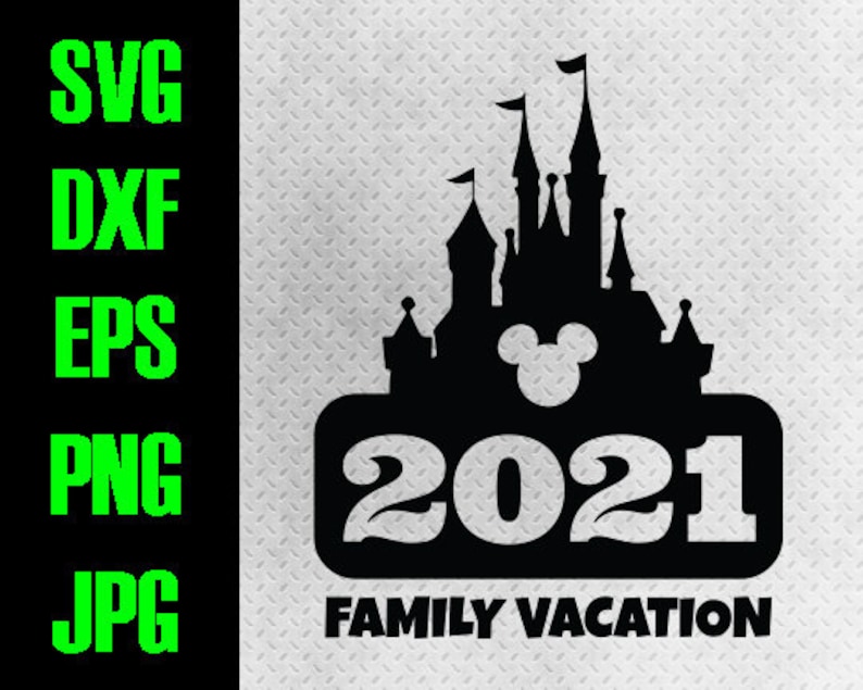 Disney Castle Family Vacation 2021 iron on instant digital ...