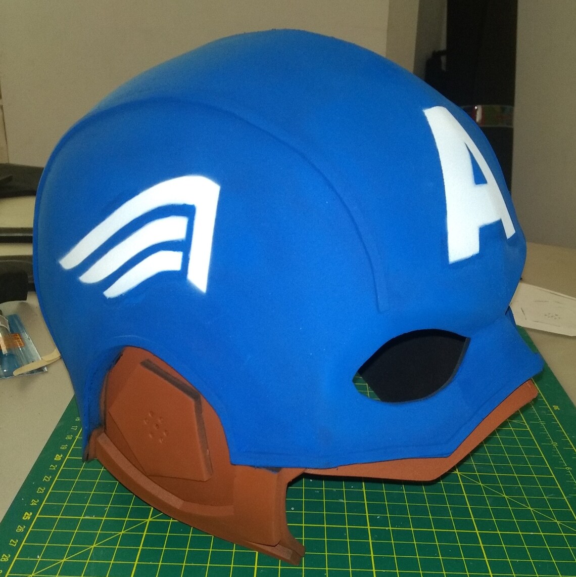 Captain america helmet template foam Etsy