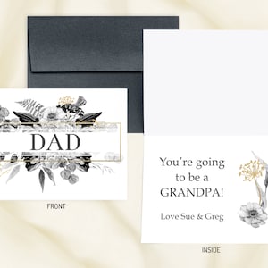 Faire-part de grossesse, sexe révélé, carte à gratter pour bébé, grands-parents, grand-mère, tante, oncle, papa, toutes les occasions, personnalisé